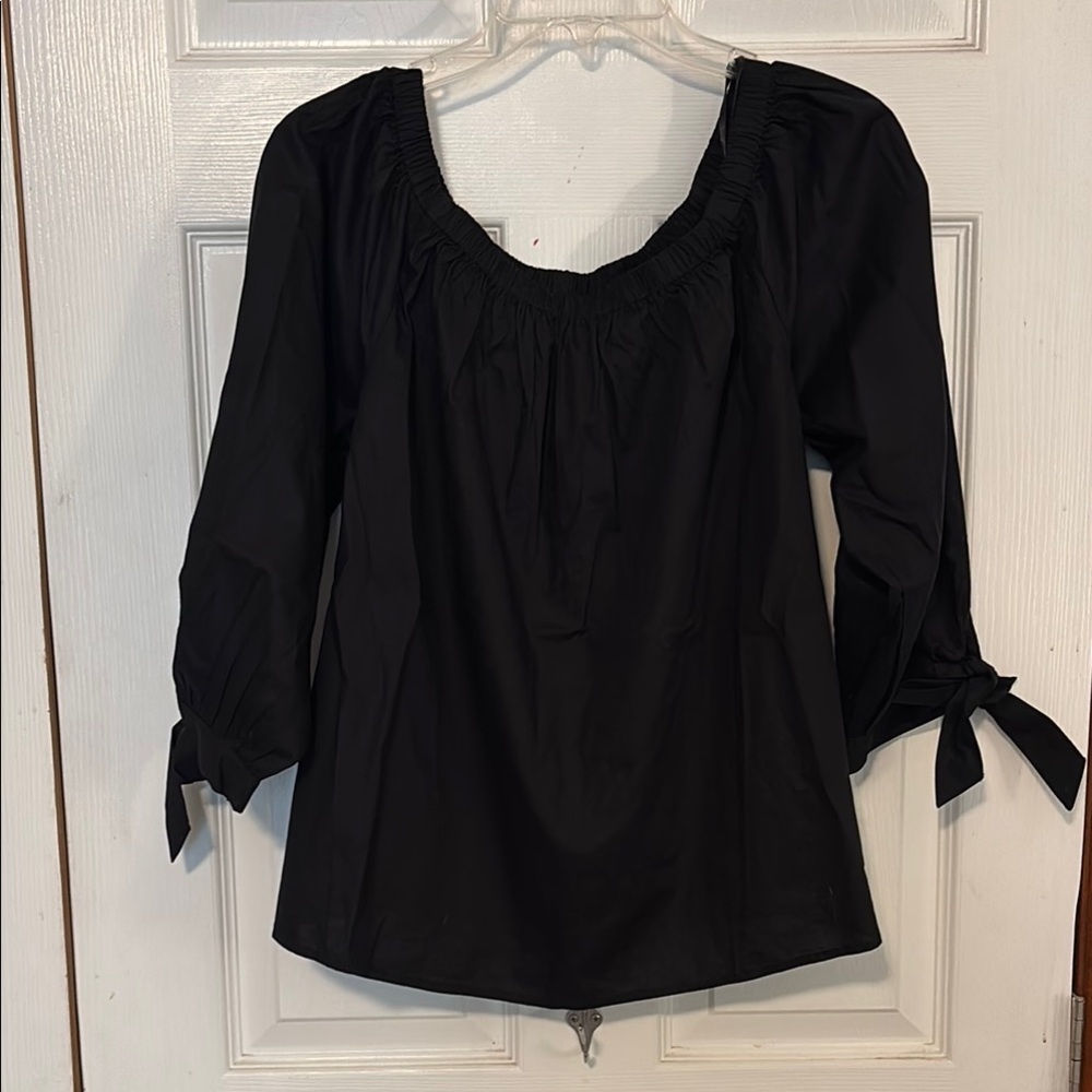 Loft Black Women's Top NWT
